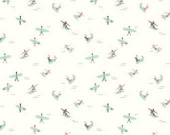 FAT QUARTER Riptide - cream- by Riley Blake  C10303