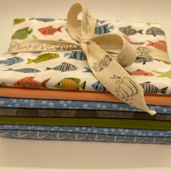 All the Little Fishies Curated Fat Quarter Bundle