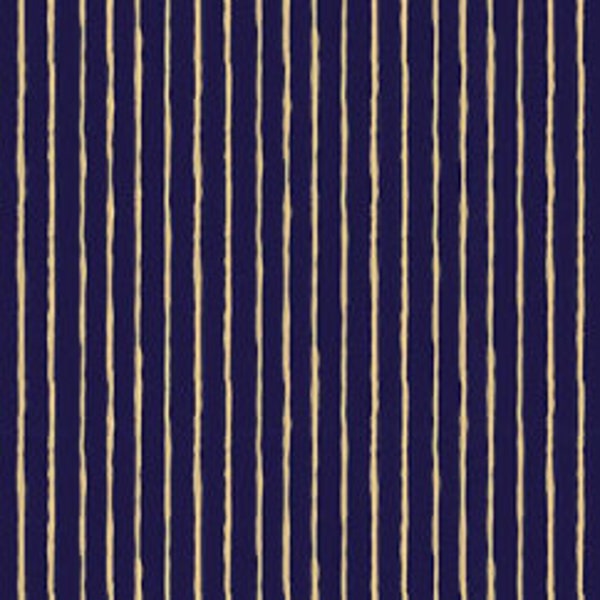 Dream World Stripes Navy Sparkle by Riley Blake