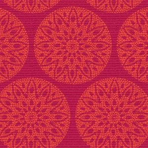 Cranberry Floral Folk Art # DCX9794-CRAN by Michael Miller Fabrics