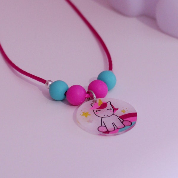 Collier enfant fille Licorne