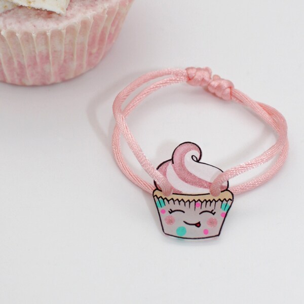 Bracelet cordon Cupcake