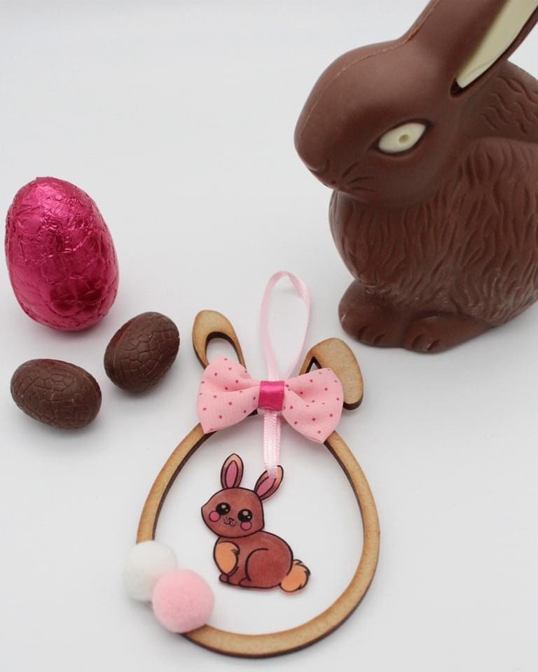 Kit Oeuf de Pâques à Suspendre Lapin