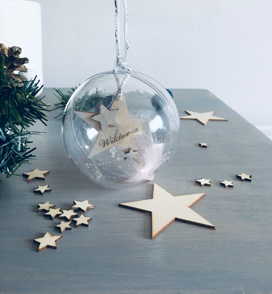 Christmas Baubles Personalised Bauble Xmas Tree Ornaments Etsy Ireland