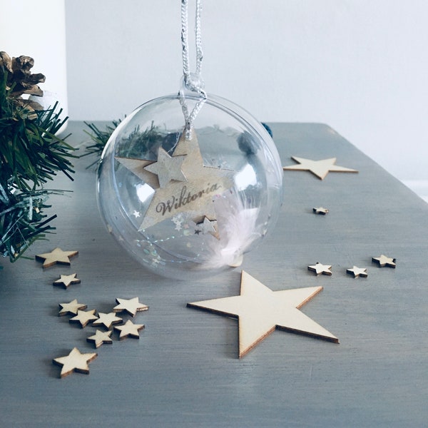 Boules de Noël, boules personnalisées, ornements d’arbre de Noël, bébé premier Noël, ornement festif, décoration de vacances, cadeau de Noël