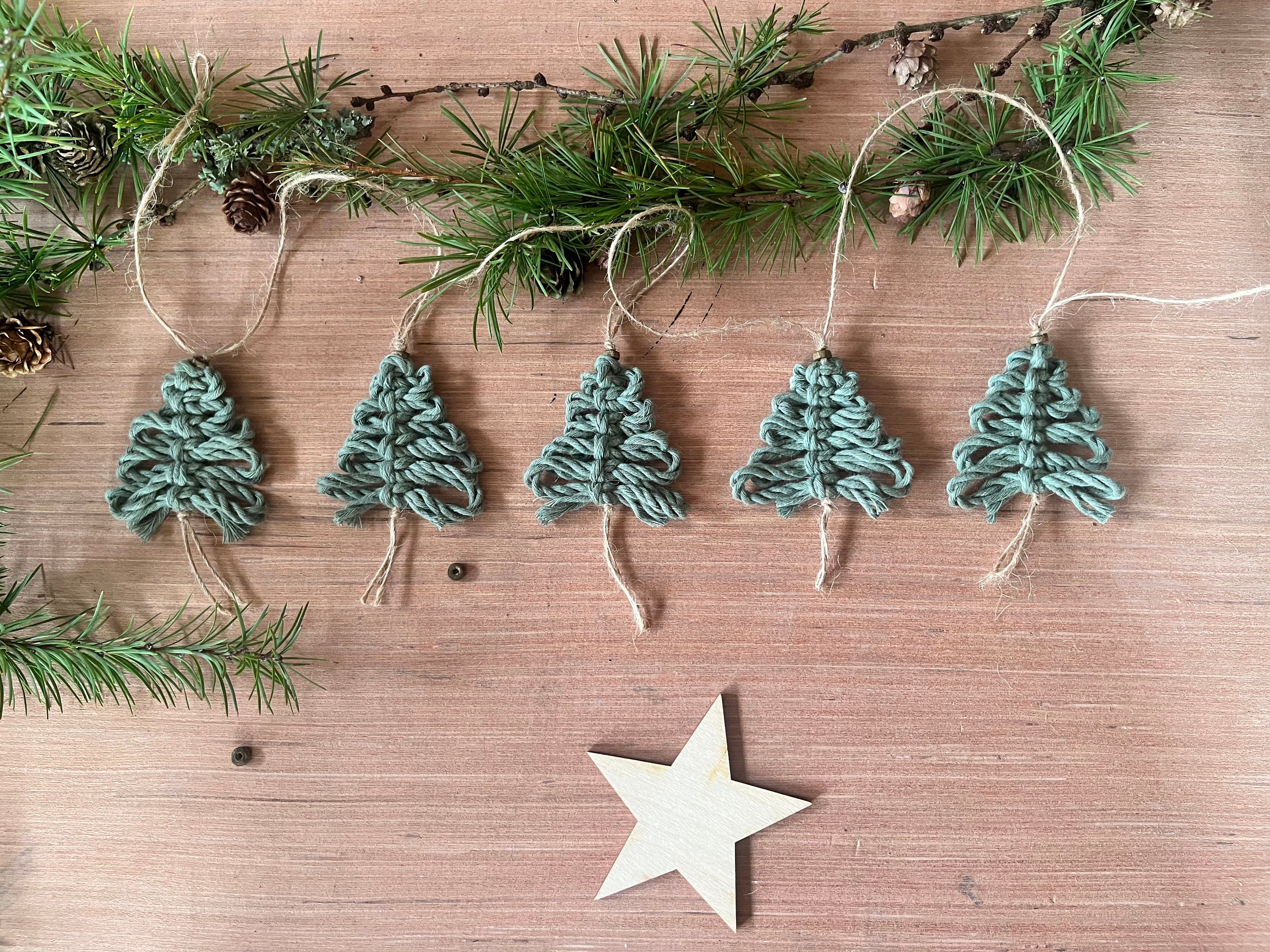 Wood Bead Garland, Christmas Tree Ornaments, Boho Home Decor -  Canada