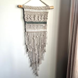 Boho Makramé Väggbonad: Rustik vävd bomullsdekor