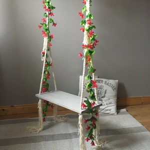 Unique indoor swing for kids and adults, handmade wooden swing, Toddler swing chair, Birthday gift idea, New home gift