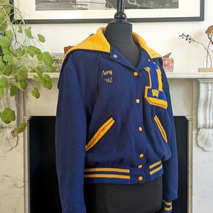 Vintage Women&#39;s 80&#39;s, DeLong, Lancers Varsity Jacket, Medium
