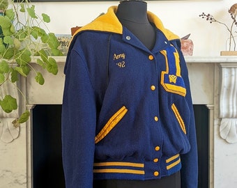 Vintage Women's 80's, DeLong, Lancers Varsity Jacket, Medium
