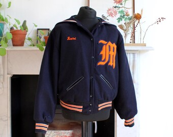 vintage Womens 50's USA, Varsity Jacket, M/L