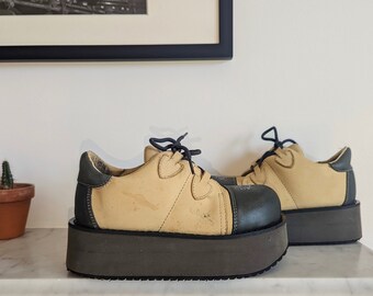 Vintage 90's Swear Platform Shoes, UK 4 (US 5) EU 37
