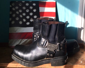 mens biker style boots uk