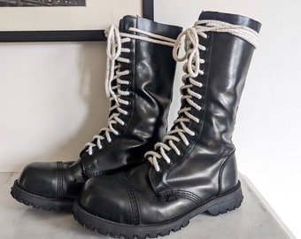 Eyelet Combat Boots - Etsy 