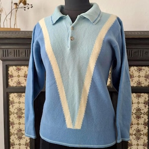 Vintage 90s NEXT Lambswool Jumper | Retro Collared Sweater | Size S (UK 8-10)