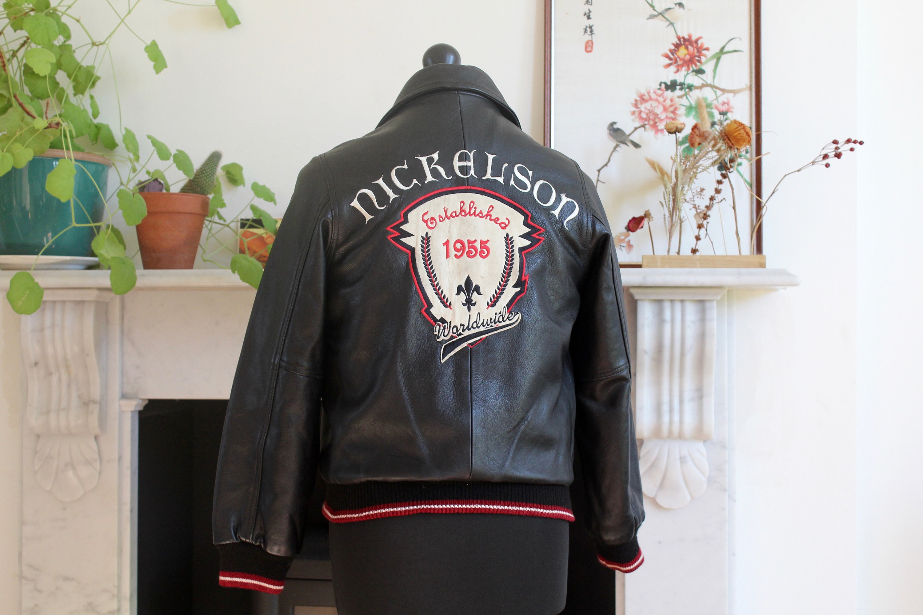Vintage 90's Nickelson Leather Jacket, S - Etsy Vintage 90's Nickelson Leather Jacket, S - Etsy