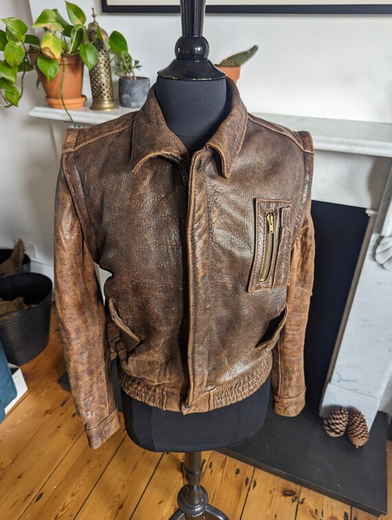Pile lined clearance leather jacket
