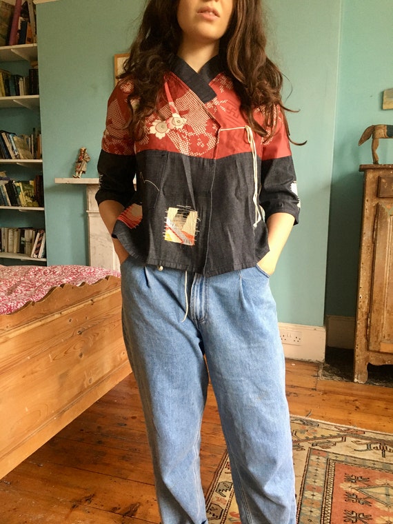 Rare Evisu Vintage Kimono Blouse, Size s
