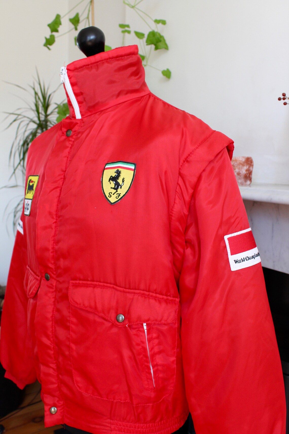 racing vintage rare streetwear ferrari fashion bomber jacket