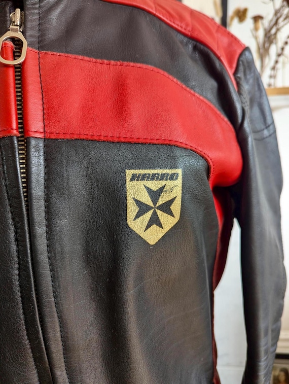 Vintage 1970's Harro Kombi Womens Leather Motorcycle Jacket