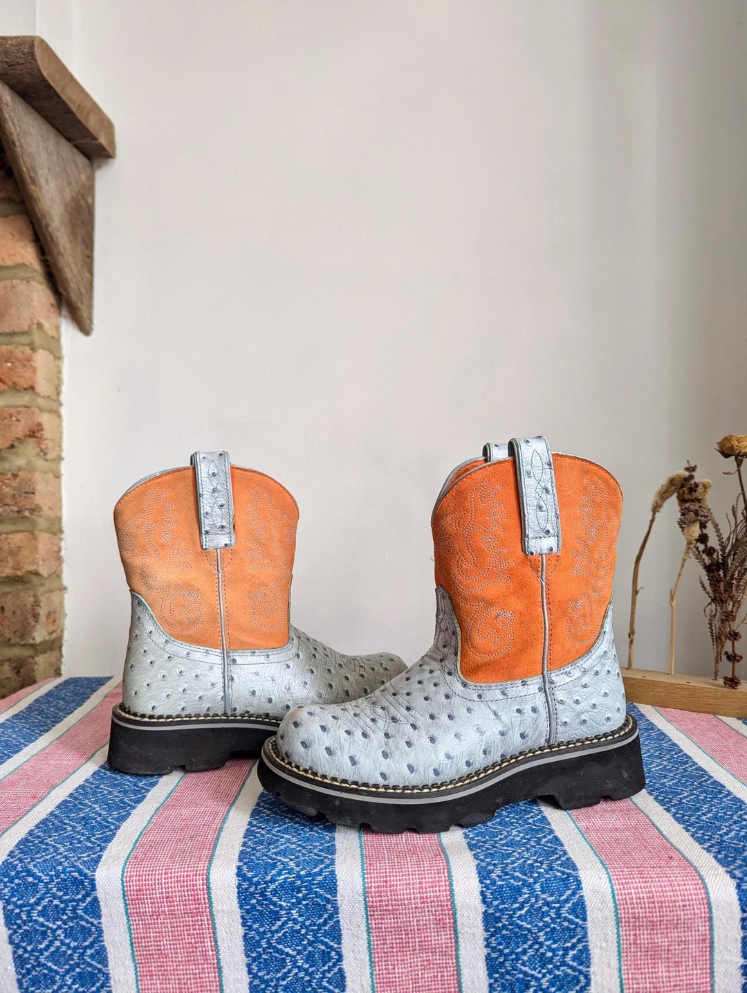 Vintage Unique Ariat Fatbaby Cowboy Boots – UK Size