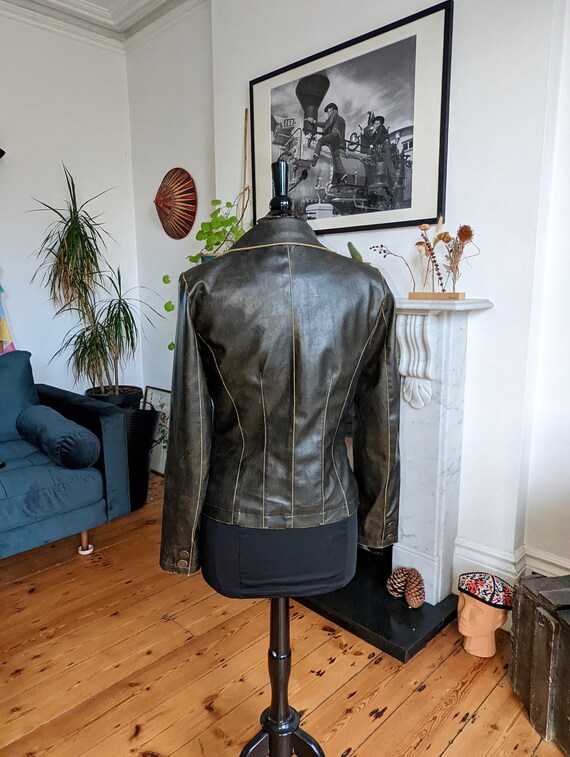 Vintage Women's, Y2K, Fitted Leather Jacket, M/L … - image 4