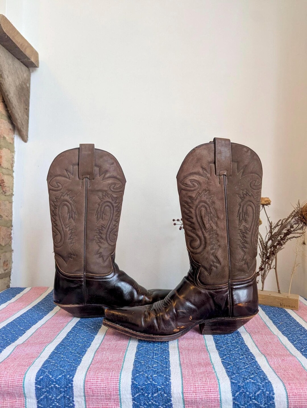 Sendra Cowboystiefel Westernstiefel Gebraucht Vintage Sendra