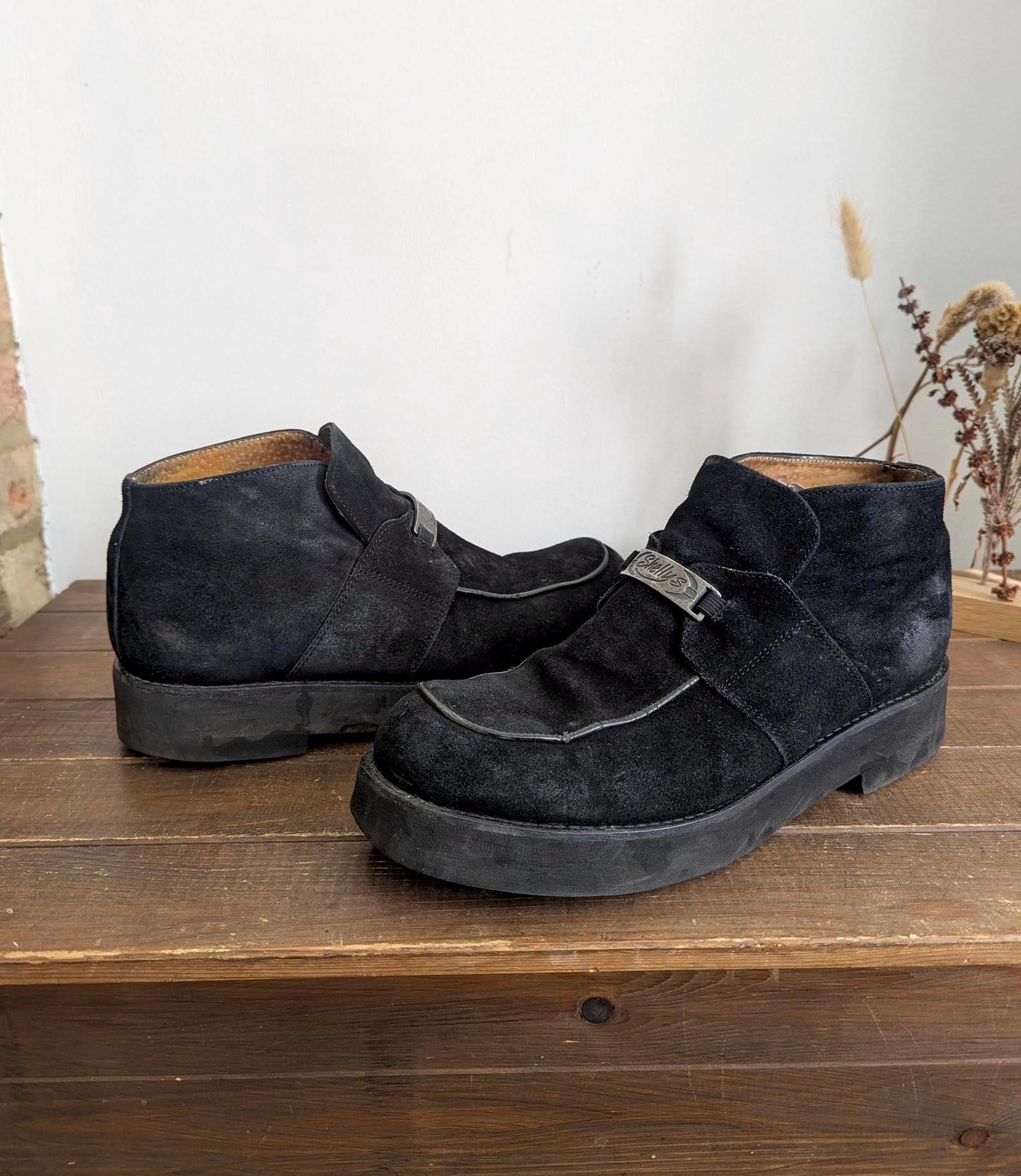 VTG 90s Shellys London Suede Boots Square Toe Made in EEC Chunky Grunge Chukka Shellys London Shoes - Etsy Norway main image 3