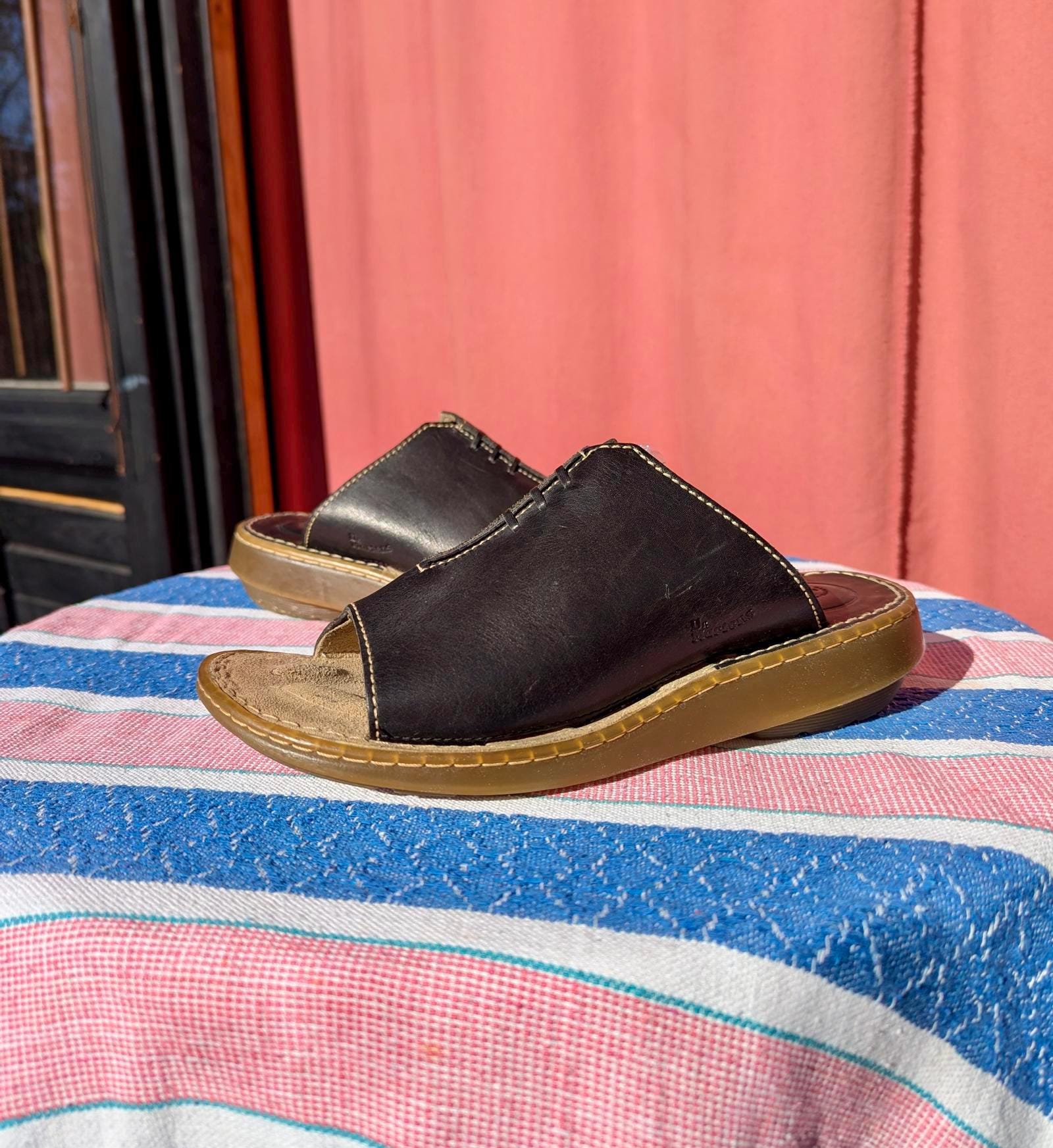 Vintage Dr. Martens Leather Slide Sandals – UK 6 – Classic 