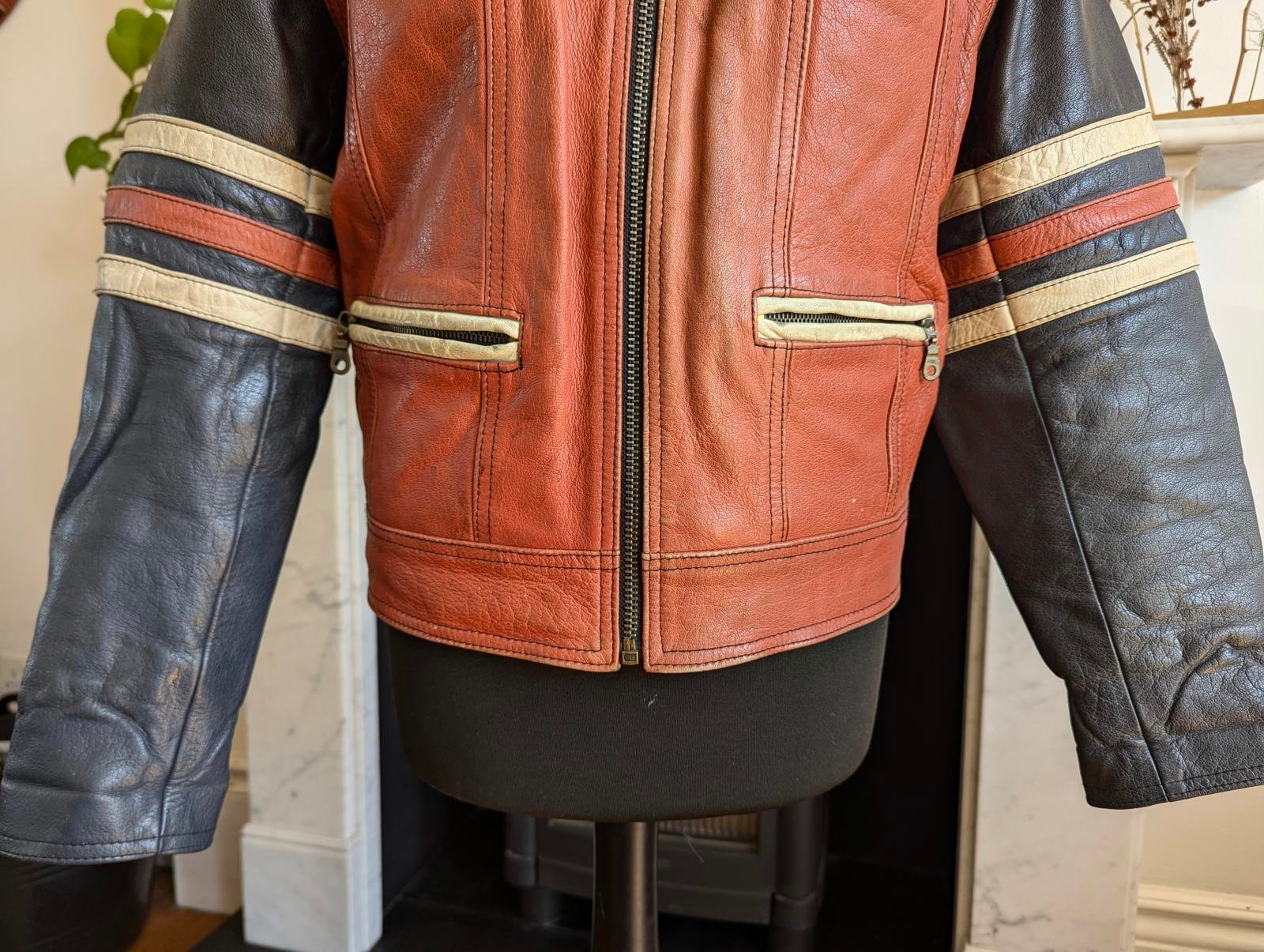 ジャケット・アウター 80-90s BAD BOYS \"made in italy\" leather Vintage 90's Bad Boys Customised Leather Biker Jacket, Unisex 40