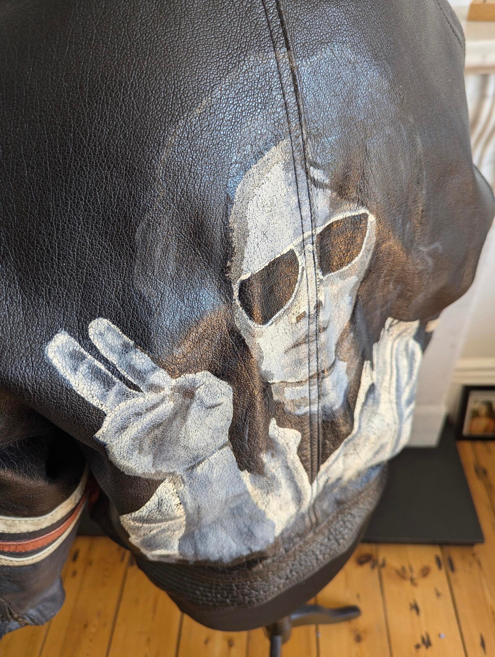Vintage 90's Bad Boys Customised Leather Biker Jacket