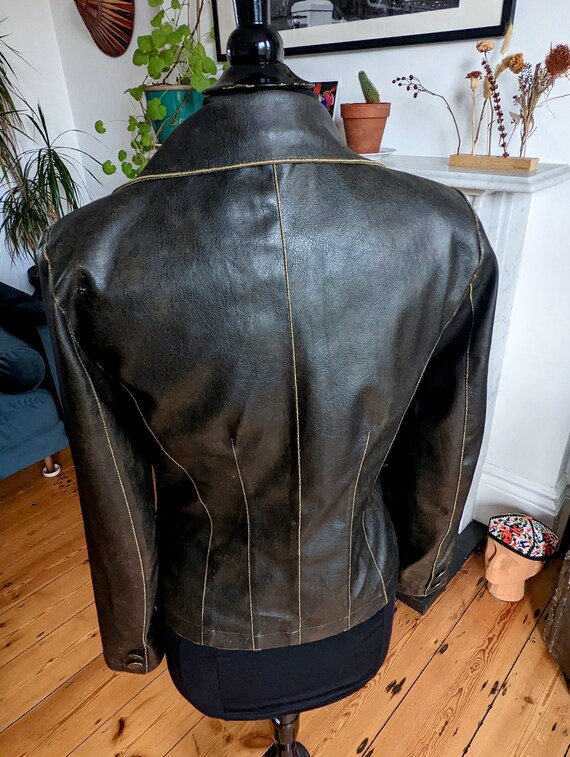 Vintage Women's, Y2K, Fitted Leather Jacket, M/L … - image 5