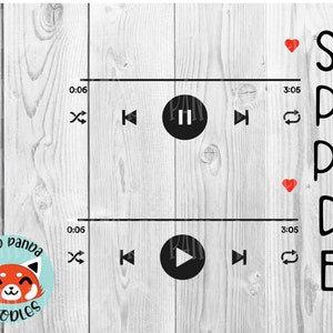 Audio Control Buttons for Music Player Now Playing Favorite | Etsy