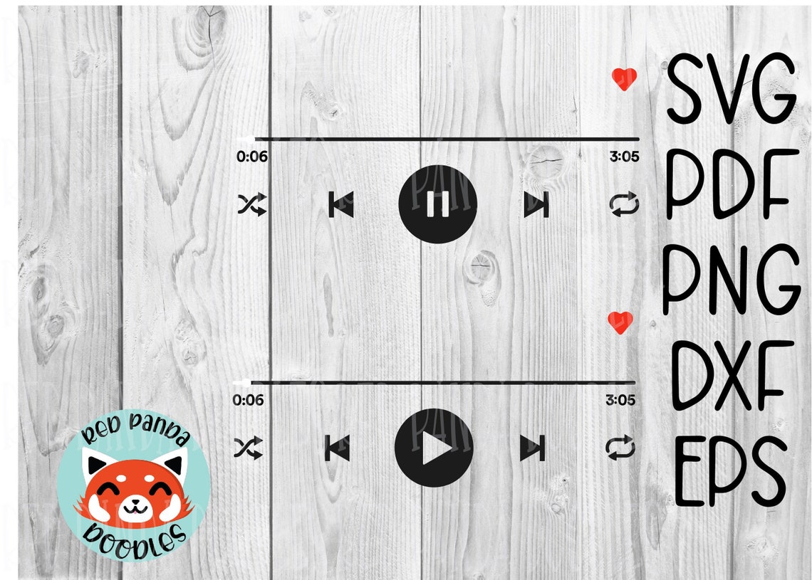 Audio Control Buttons for Music Player Now Playing Favorite | Etsy