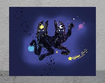 Celestial Sun and Moon Twins Print