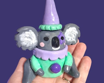 Keelo the Clown Koala Clay Figure