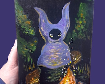 Pintura original de los campamentos del vacío