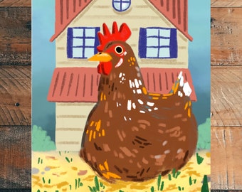Chicken Mini Print