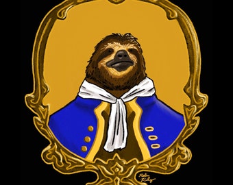 Alexander Slothington mini print