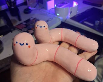 MegaWorm clay figure