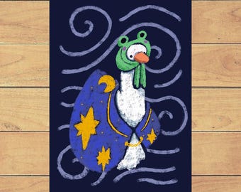 The Goose Mystic art print