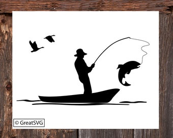 Fishing Boat Svg Etsy