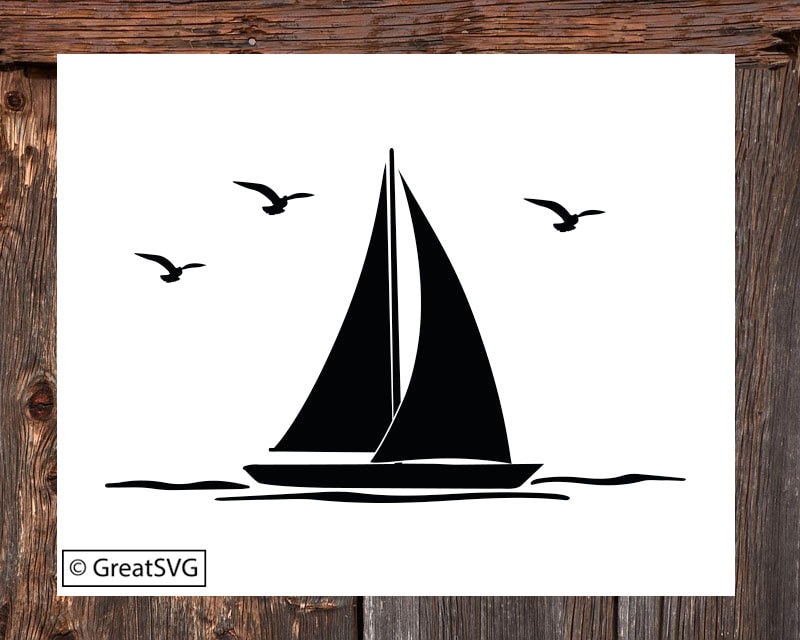 Sailboat SVG Sail Boat SVG Nautical SVG Boat Svg Sailboat | Etsy