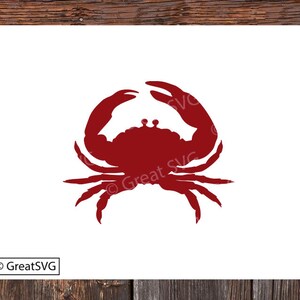 Krab SVG, Krab dla sylwetki, Krab dla Cricut, Plik do cięcia kraba, Plaża SVG, SVG marynistyczny, Plik do cięcia marynistycznego