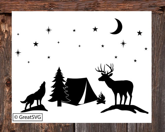 Download Camping Svg Camp Scene Svg Tent Svg Campsite Svg Camper Etsy