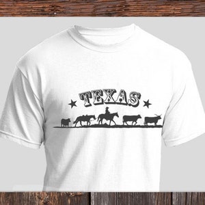 Texas SVG with Texas Longhorn Cattle Drive SVG, Texas Longhorn SVG