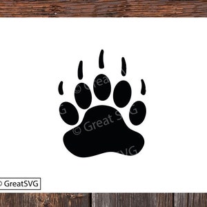 Bärentatze SVG, Bärentatze SVG für Cricut, Bärentatze für Silhouette, Bärentatze Design