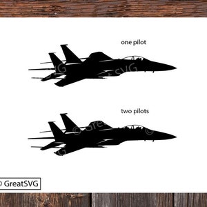 F-15 Eagle SVG, avión de combate F-15 SVG, avión de combate SVG, archivo de corte F-15 Eagle
