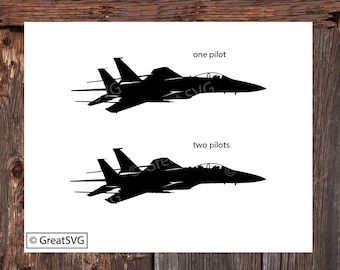 F-15 Eagle SVG, Fighter Jet Cut File (Digital Download)