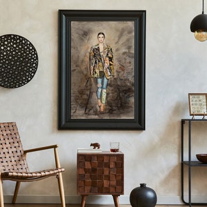 Impresión Ilustración de moda Dolce&Gabbana original PRINT en papel Canson Photo Satin rc Fine art Giclée regalo gratis tarjeta hecha a mano